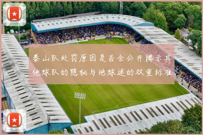 泰山队处罚原因是否会公开揭示其他球队的隐秘与地球迷的双重标准